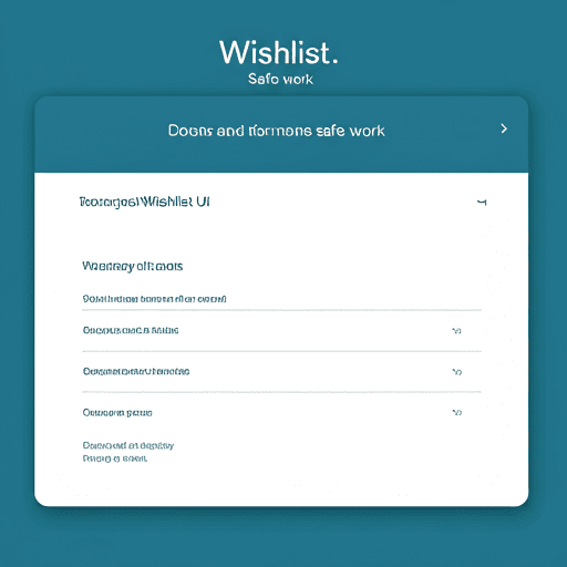 Wishlist with priority markers and character art